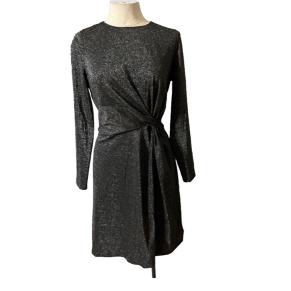*NEW Chaps Elegant Black Long Sleeve Dress